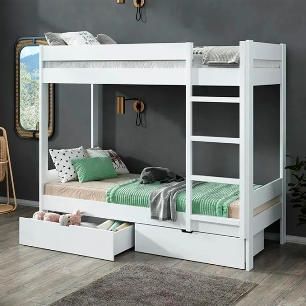Кровать KLEN Double 90 x 200 см / Дерево / Белый photo 4 Кровать KLEN Double 90 x 200 см / Дерево / Белый photo 4