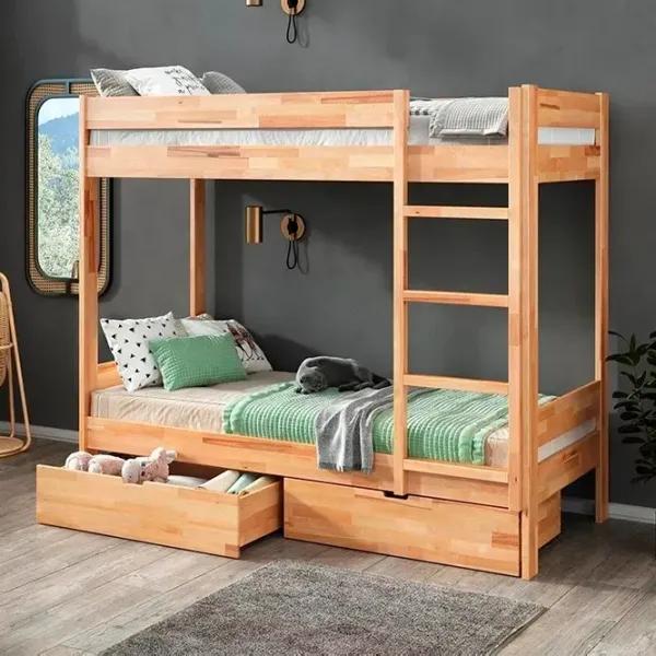 Кровать KLEN Double 90 x 200 см / Дерево / Натуральный photo 4 Кровать KLEN Double 90 x 200 см / Дерево / Натуральный photo 4