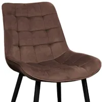 Scaun de bucătărie DecoPrim Hans Stofă/ Brown Black photo 2