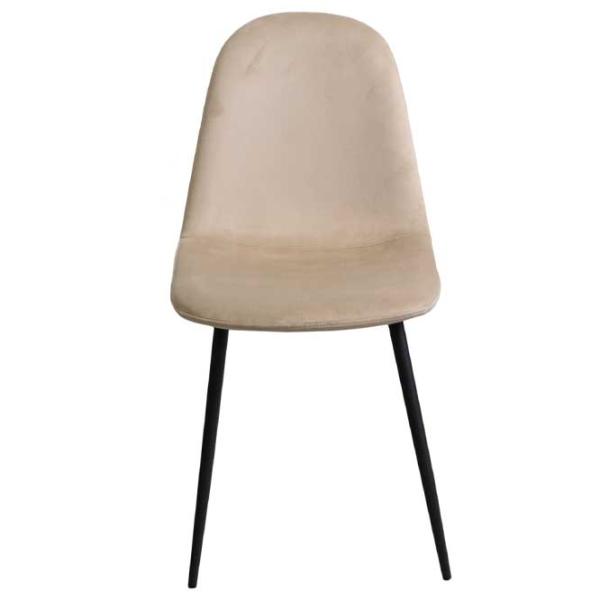 Scaun de bucătărie DecoPrim C-710 Catifea/ Beige Black photo 3 Scaun de bucătărie DecoPrim C-710 Catifea/ Beige Black photo 3