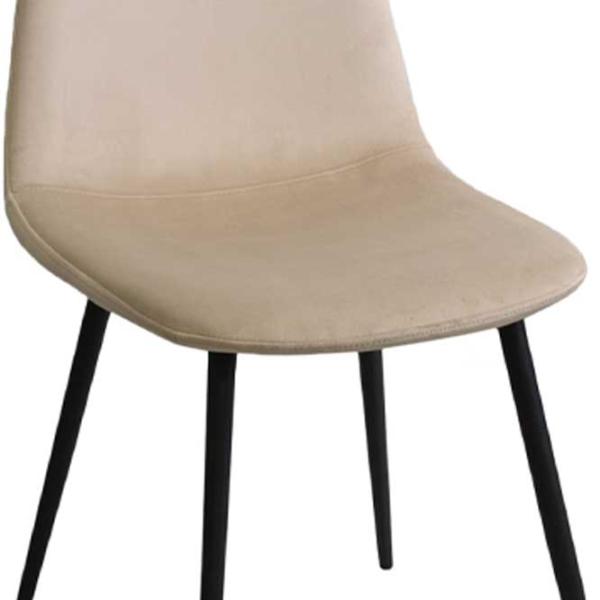 Scaun de bucătărie DecoPrim C-710 Catifea/ Beige Black photo 5 Scaun de bucătărie DecoPrim C-710 Catifea/ Beige Black photo 5
