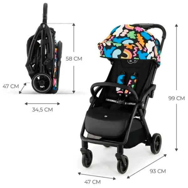 Детская коляска KinderKraft Apino Happy KSAPIN00HAP0000/ Черный photo 4 Детская коляска KinderKraft Apino Happy KSAPIN00HAP0000/ Черный photo 4