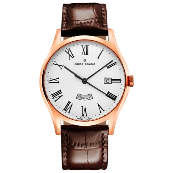 Наручные часы для мужчин Claude Bernard 84200-37R-BR Кварцевый / 40 мм photo 1 Наручные часы для мужчин Claude Bernard 84200-37R-BR Кварцевый / 40 мм photo 1