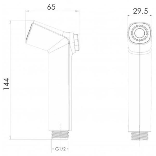 Гигиенический душ Imprese f03700101BC Пластик / На стене photo 2