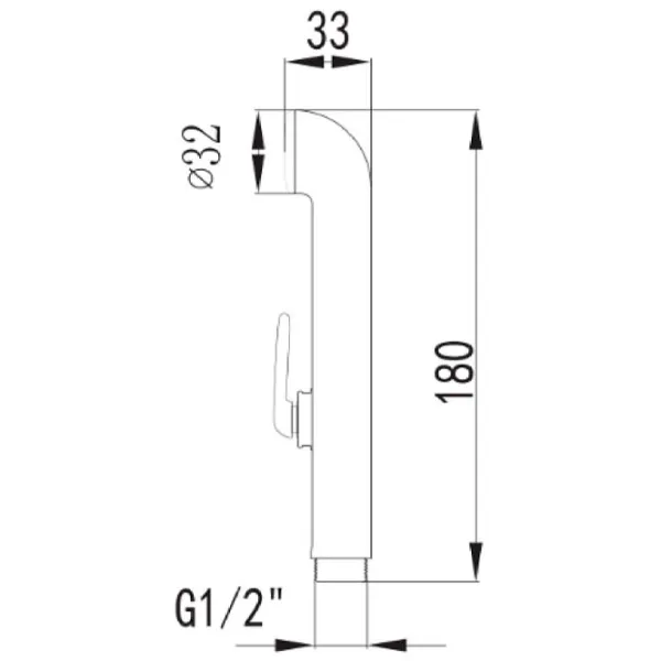 Гигиенический душ Imprese B7002 Пластик /  photo 2