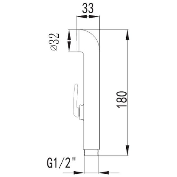Гигиенический душ Imprese B7002 Пластик /  photo 2