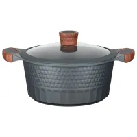 Кастрюля Resto 93703 4.6л Алюминий / Черный