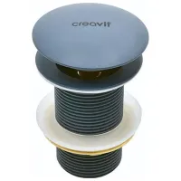 Supapă de picior Creavit 16180 Metalic / Negru