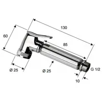 Duș igienic Remer Lux 332 Plastic / Pe perete photo 2
