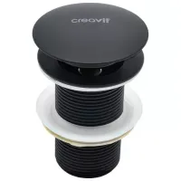 Supapă de picior Creavit 16181 Black / Negru
