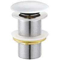 Supapă de picior Creavit 12775 Metalic / Alb