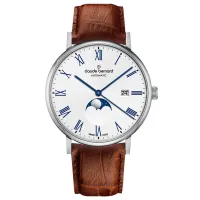 Ceas de mână pentru bărbați Claude Bernard 80501-3-BRBU Mecanic / 42 mm