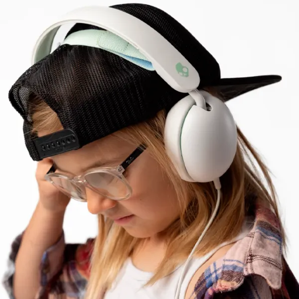 Căști SkullCandy Grom Bone Seafoam Fără fir/ Pentru copii photo 5