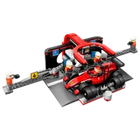 Constructor LEGO F1 Pit Stop & Pit Crew With Ferrari Car Set Rasă/ Multicolor photo 4