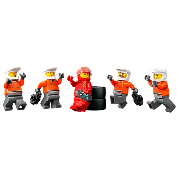 Constructor LEGO F1 Pit Stop & Pit Crew With Ferrari Car Set Rasă/ Multicolor photo 6