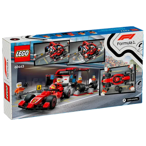 Constructor LEGO F1 Pit Stop & Pit Crew With Ferrari Car Set Rasă/ Multicolor photo 9