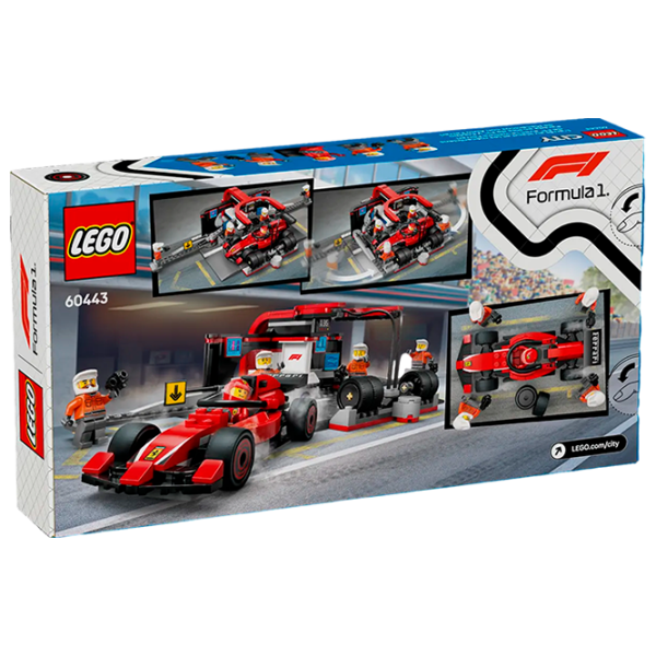 Constructor LEGO F1 Pit Stop & Pit Crew With Ferrari Car Set Rasă/ Multicolor photo 9