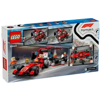 Constructor LEGO F1 Pit Stop & Pit Crew With Ferrari Car Set Rasă/ Multicolor photo 9