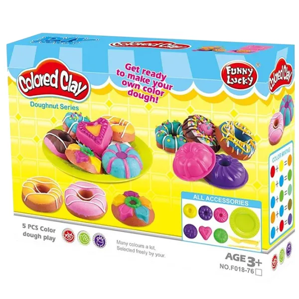 Set de plastilină Funny Lucky 43289  Multicolor / 3+ photo 1