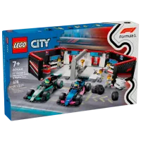 Constructor LEGO F1 Garage & Mercedes-Amg & Alpine Cars Rasă/ Multicolor