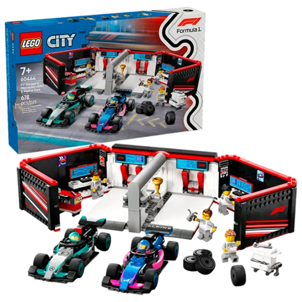 Constructor LEGO F1 Garage & Mercedes-Amg & Alpine Cars Rasă/ Multicolor photo 2