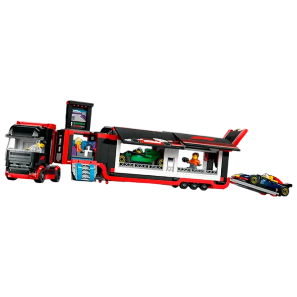 Constructor LEGO F1 Truck With Rb20 & Amr24 F1 Cars Rasă/ Multicolor photo 2