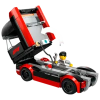 Constructor LEGO F1 Truck With Rb20 & Amr24 F1 Cars Rasă/ Multicolor photo 3