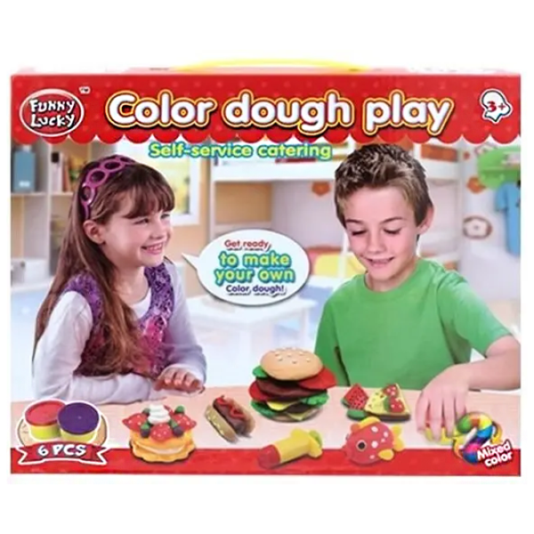 Set de plastilină Funny Lucky 43946  Multicolor / 3+ photo 1