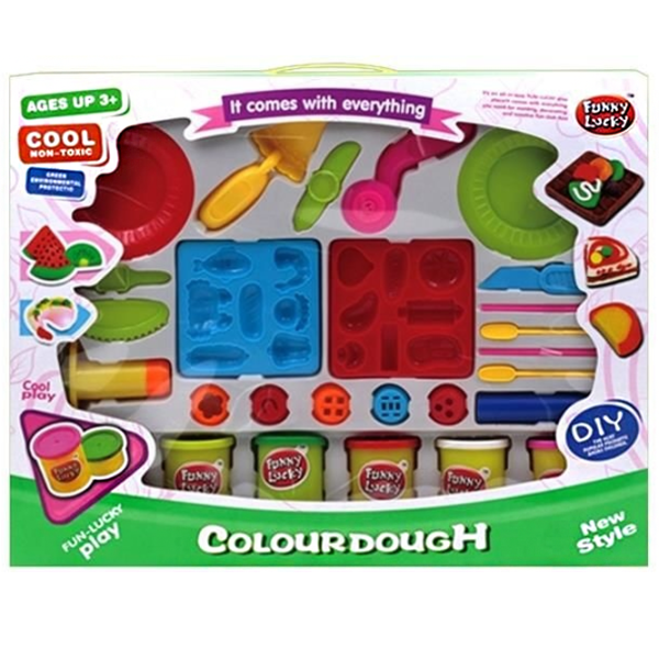 Set de plastilină Funny Lucky 43939  Multicolor / 3+ photo 1