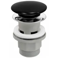 Ножной клапан Ferro 06663 Металлик / Чёрный