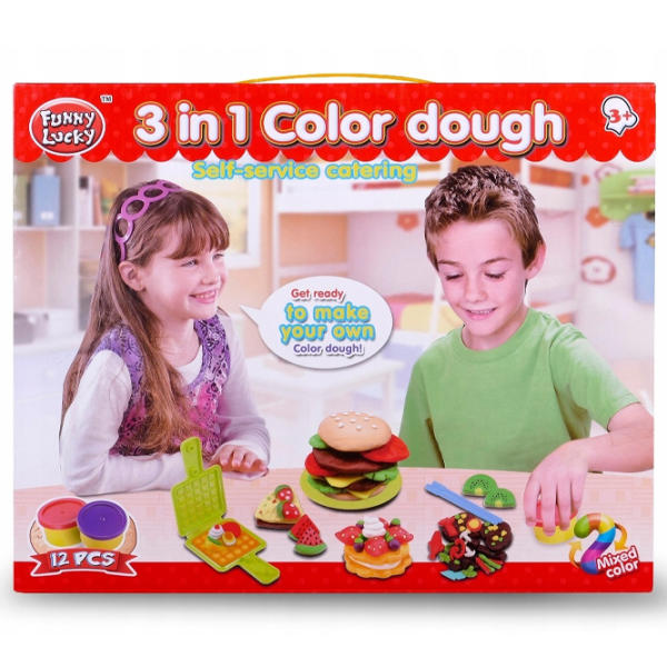 Set de plastilină Funny Lucky 43945  Multicolor / 3+ photo 3