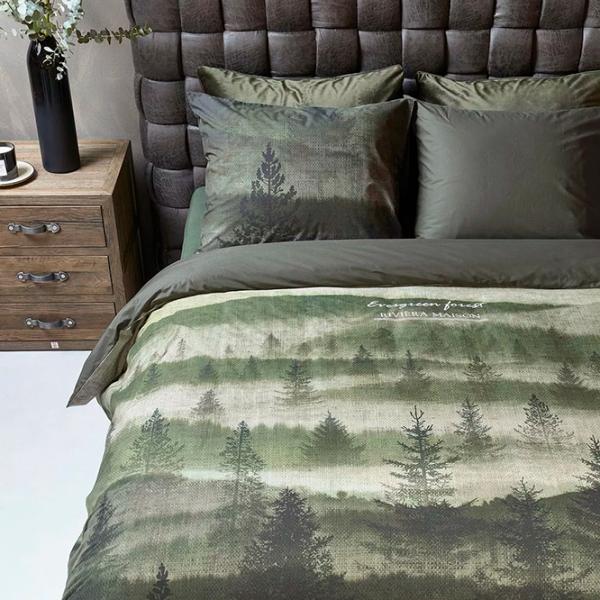 Lenjerie de pat Riviera Maison Evergreen Bumbac photo 2 Lenjerie de pat Riviera Maison Evergreen Bumbac photo 2