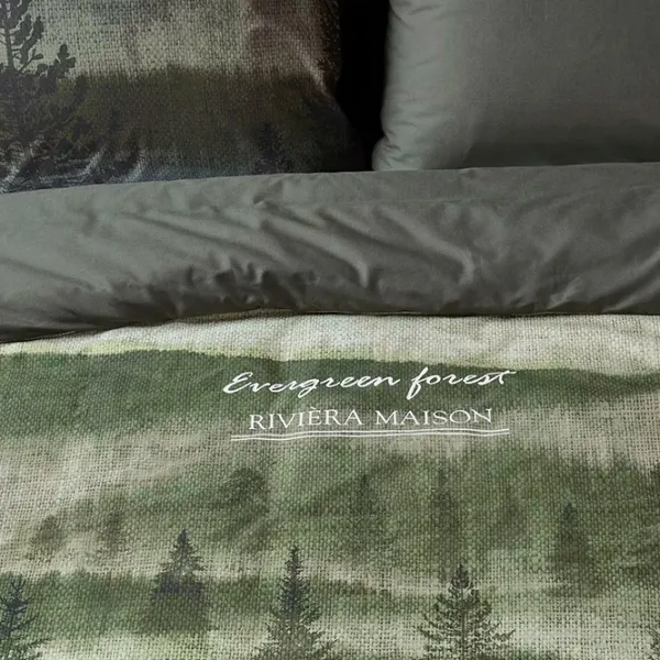 Lenjerie de pat Riviera Maison Evergreen Bumbac photo 3 Lenjerie de pat Riviera Maison Evergreen Bumbac photo 3