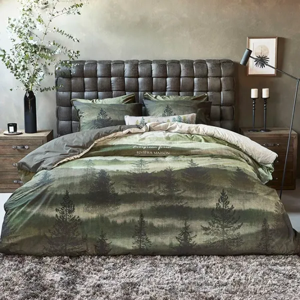 Lenjerie de pat Riviera Maison Evergreen Bumbac photo 4 Lenjerie de pat Riviera Maison Evergreen Bumbac photo 4