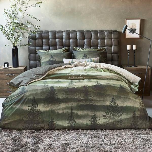 Lenjerie de pat Riviera Maison Evergreen Bumbac photo 4 Lenjerie de pat Riviera Maison Evergreen Bumbac photo 4