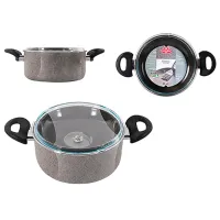 Кастрюля Ballarini Cortina Granitium 2.8л Алюминий / Серый