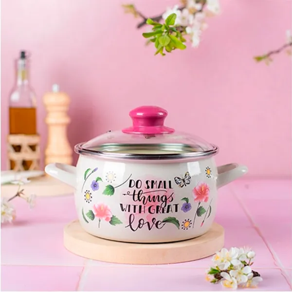 Кастрюля Metalac Small things 4.2л Эмалированная сталь / Белый photo 4
