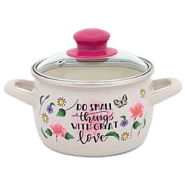 Cratiță Metalac Small things 1.55l Oțel emailat / White photo 1