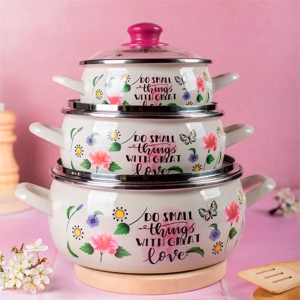 Cratiță Metalac Small things 1.55l Oțel emailat / White photo 4