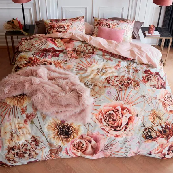 Lenjerie de pat Riviera Maison Faded Flower Bumbac photo 1 Lenjerie de pat Riviera Maison Faded Flower Bumbac photo 1