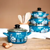 Кастрюля Metalac Blue 4.2л Нержавеющая сталь / Белый photo 2