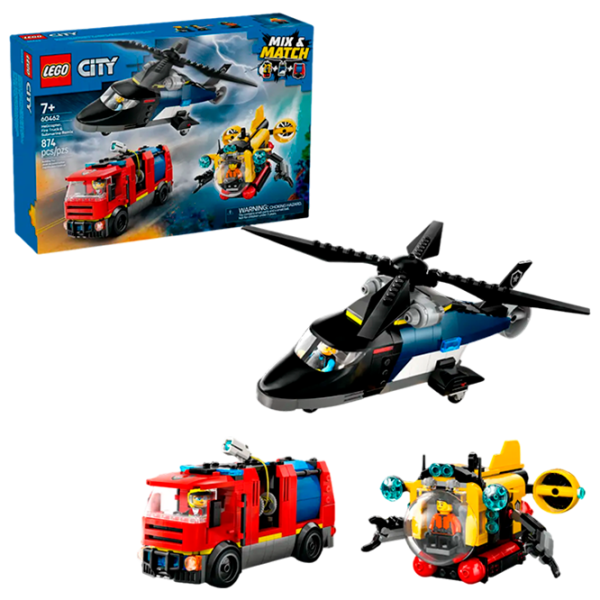 Constructor LEGO Fire Truck and Submarine Transport/ Multicolor photo 2