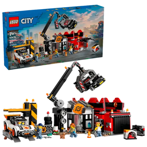 Constructor LEGO Scrapyard with Cars Depozit/ Multicolor photo 2
