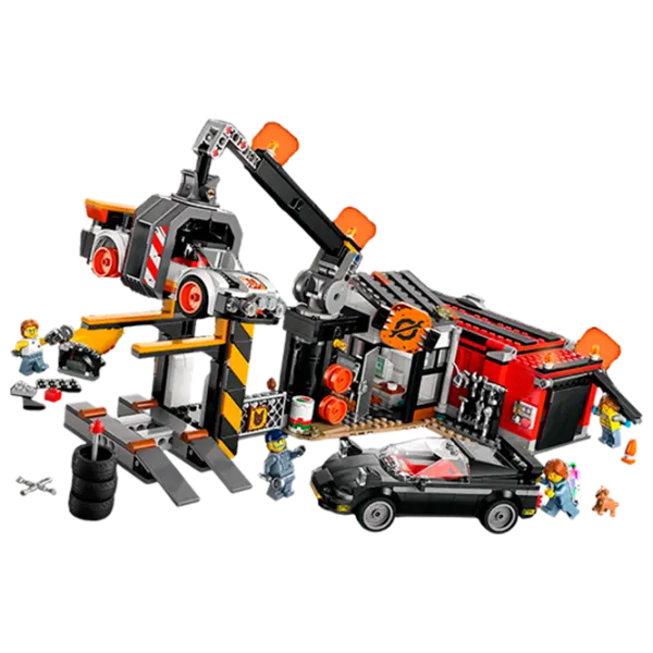 Constructor LEGO Scrapyard with Cars Depozit/ Multicolor photo 3