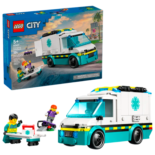 Конструктор LEGO Emergency Ambulance Скорая помощь/ Разноцветный photo 3