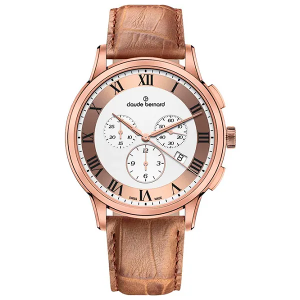 Наручные часы для мужчин Claude Bernard 10237-37R-ARR Кварцевый / 43 мм photo 1 Наручные часы для мужчин Claude Bernard 10237-37R-ARR Кварцевый / 43 мм photo 1