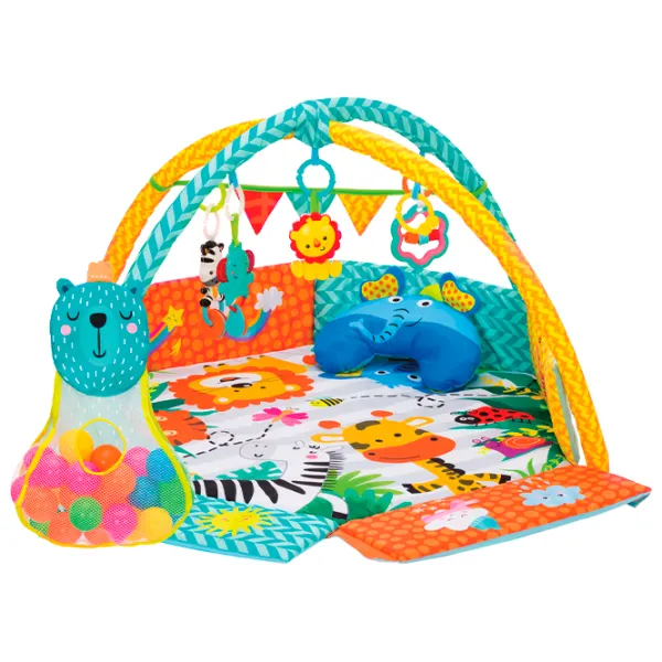 Covoraş pentru joc Kikka Boo Playmat Colorfun (31201010259) 0+/ Dreptunghiular/ Multicolor photo 1