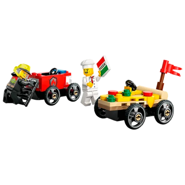 Конструктор LEGO Pizza VS Fire Race Транспорт/ Разноцветный photo 3