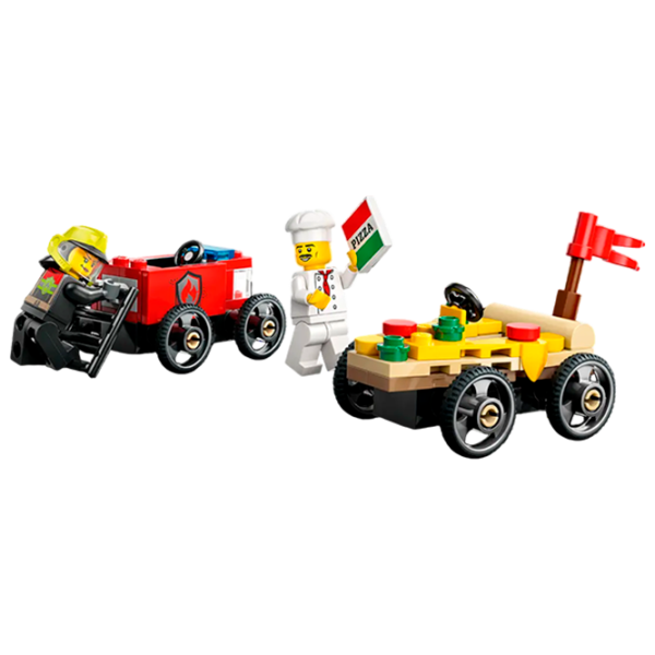 Конструктор LEGO Pizza VS Fire Race Транспорт/ Разноцветный photo 3