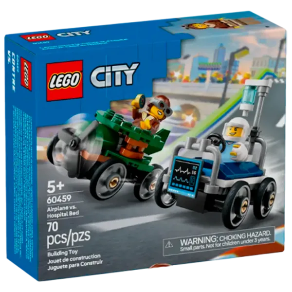 Конструктор LEGO Airplane VS. Hospital Bed Race Транспорт/ Разноцветный photo 1